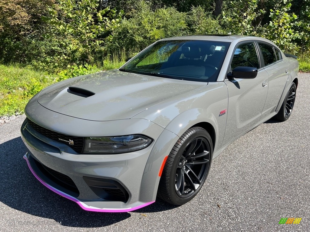 2023 Charger Scat Pack Widebody - Destroyer Gray / Black photo #2