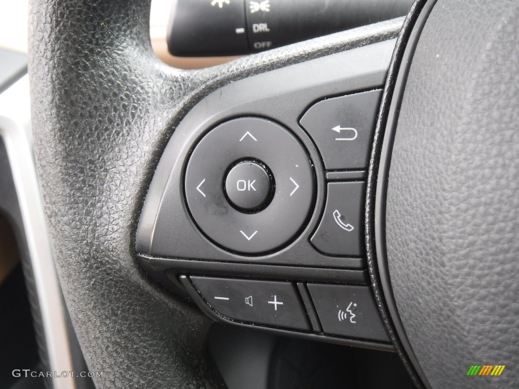 2021 Toyota RAV4 LE AWD Nutmeg Steering Wheel Photo #146575203