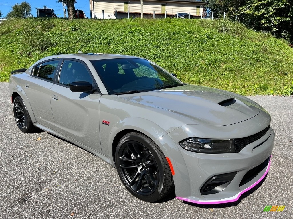 2023 Charger Scat Pack Widebody - Destroyer Gray / Black photo #4