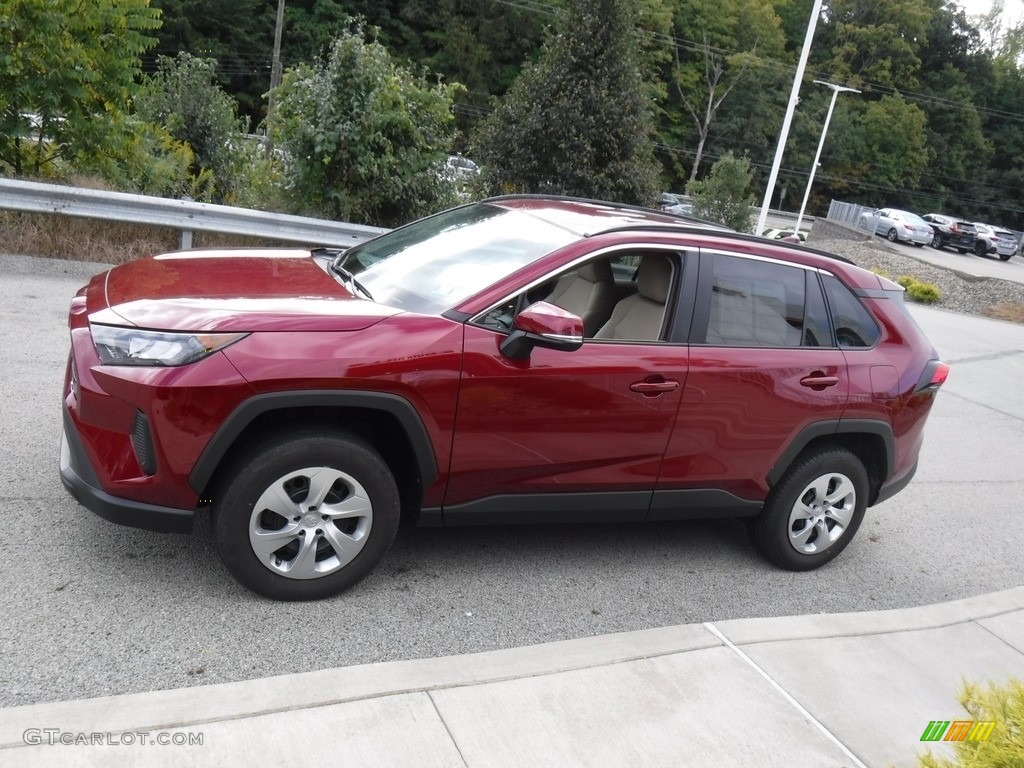 Ruby Flare Pearl 2021 Toyota RAV4 LE AWD Exterior Photo #146575329