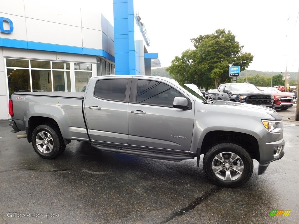 Satin Steel Metallic 2018 Chevrolet Colorado Z71 Crew Cab 4x4 Exterior Photo #146575495