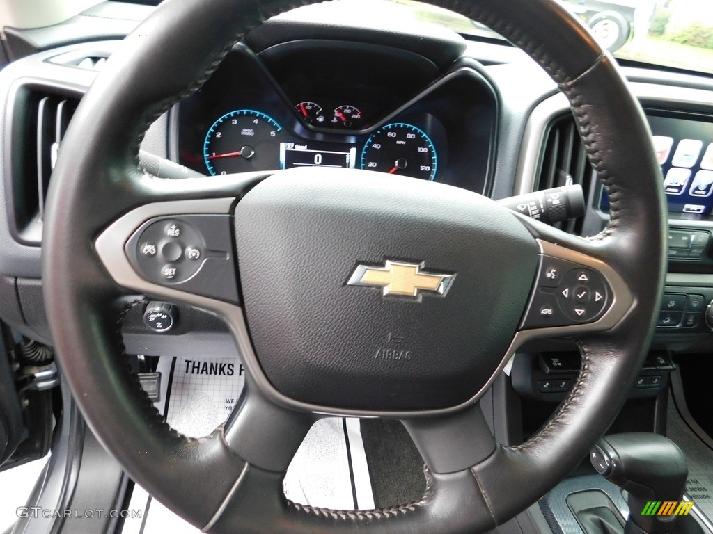 2018 Chevrolet Colorado Z71 Crew Cab 4x4 Jet Black Steering Wheel Photo #146575809