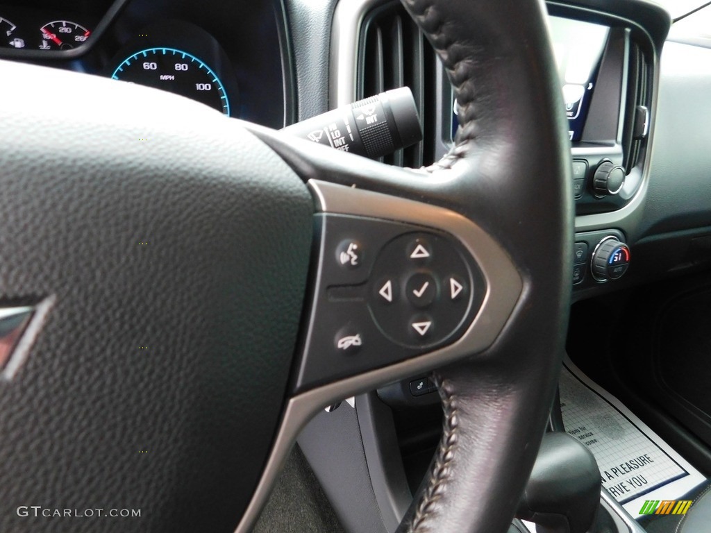 2018 Chevrolet Colorado Z71 Crew Cab 4x4 Jet Black Steering Wheel Photo #146575827
