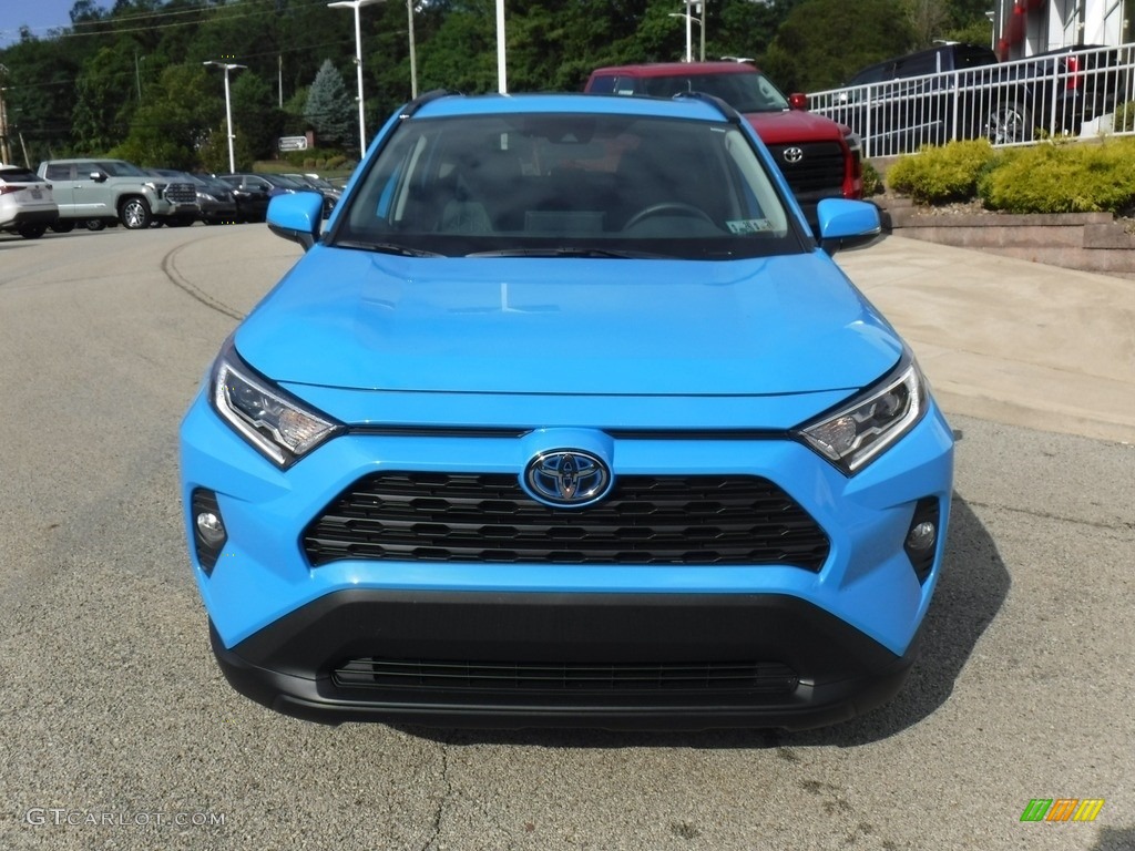Blue Flame 2021 Toyota RAV4 XLE AWD Hybrid Exterior Photo #146575941