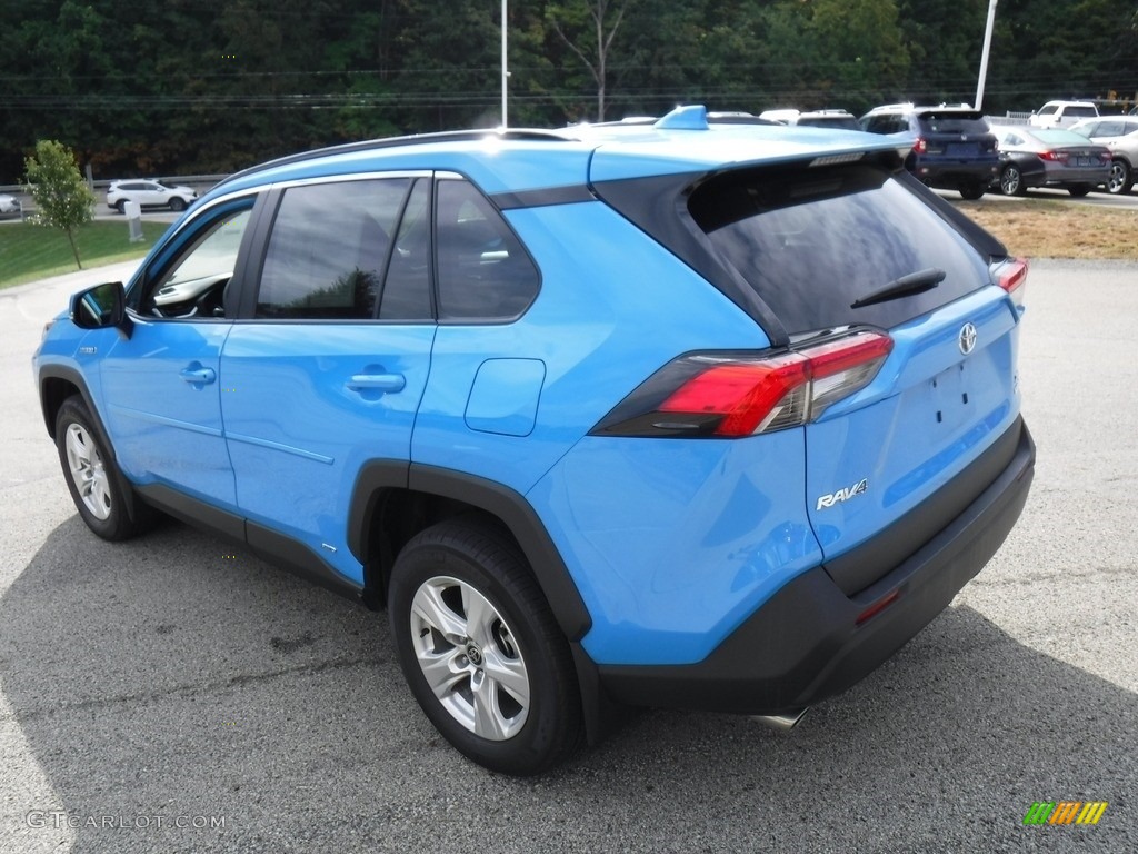 Blue Flame 2021 Toyota RAV4 XLE AWD Hybrid Exterior Photo #146575995