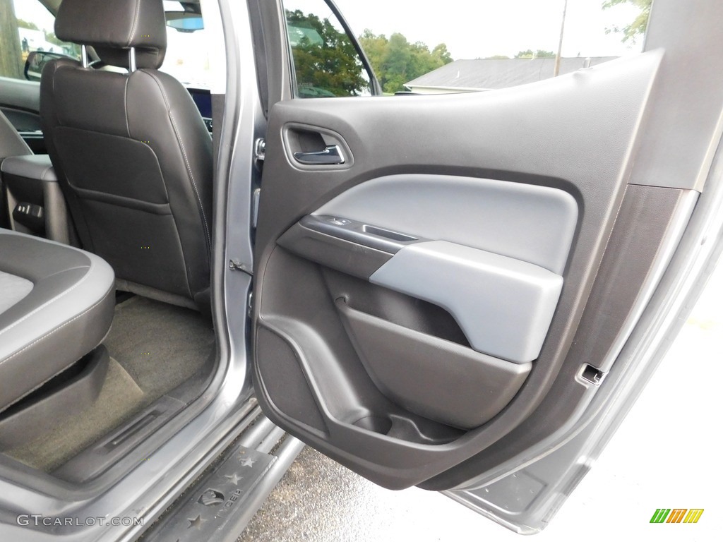 2018 Chevrolet Colorado Z71 Crew Cab 4x4 Jet Black Door Panel Photo #146576137