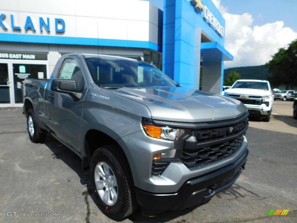 2024 Silverado 1500 WT Regular Cab 4x4 - Sterling Gray Metallic / Jet Black photo #4