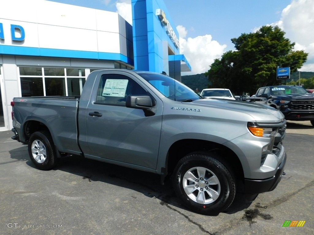 2024 Silverado 1500 WT Regular Cab 4x4 - Sterling Gray Metallic / Jet Black photo #5