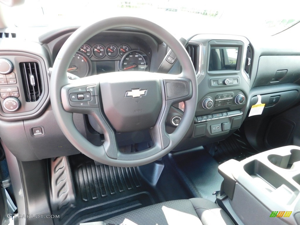 2024 Chevrolet Silverado 1500 WT Regular Cab 4x4 Jet Black Dashboard Photo #146576522