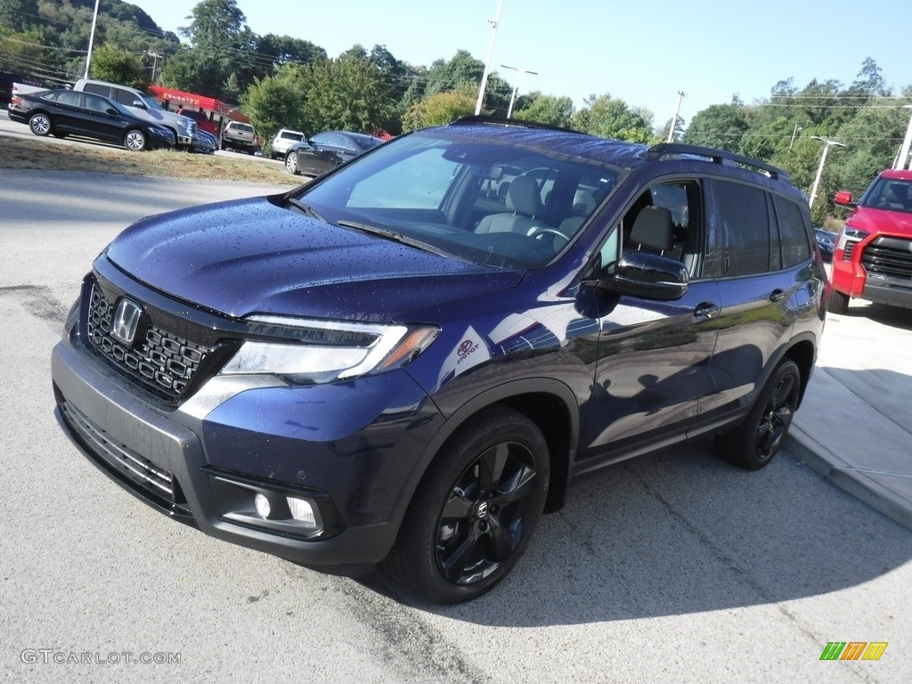 Obsidian Blue Pearl 2021 Honda Passport Elite AWD Exterior Photo #146577036