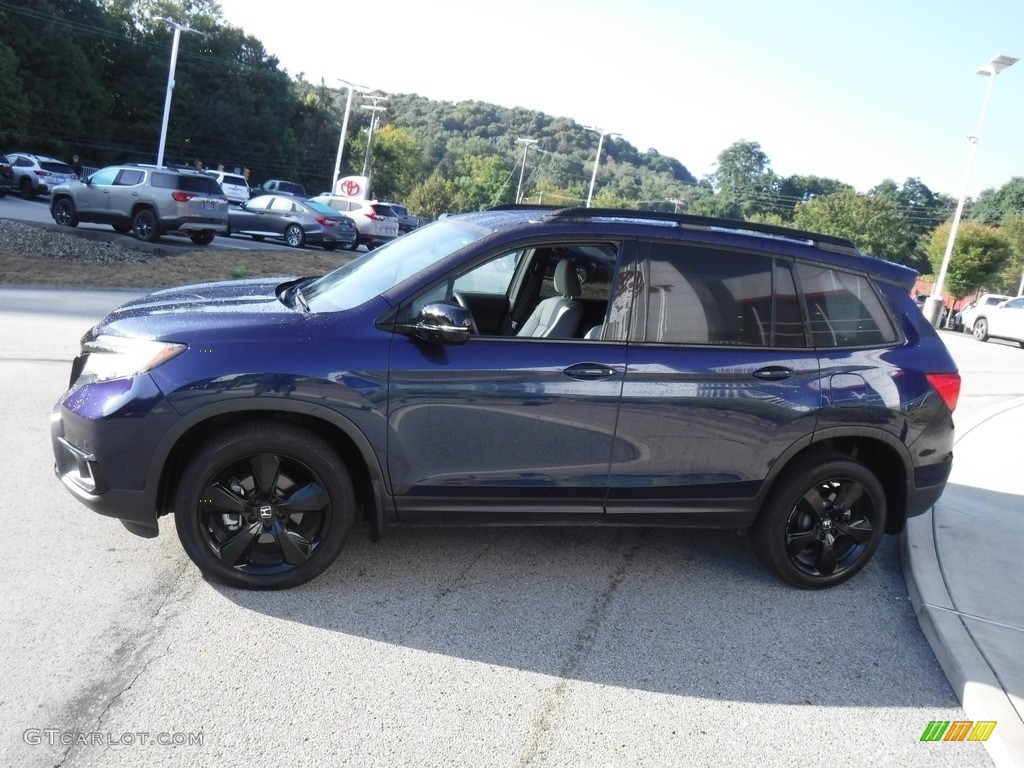 Obsidian Blue Pearl 2021 Honda Passport Elite AWD Exterior Photo #146577048