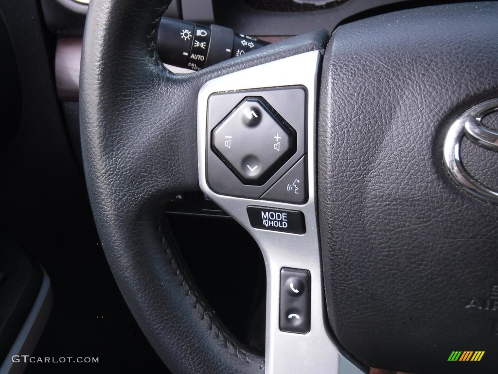 2020 Toyota Tundra Limited CrewMax 4x4 Black Steering Wheel Photo #146577909