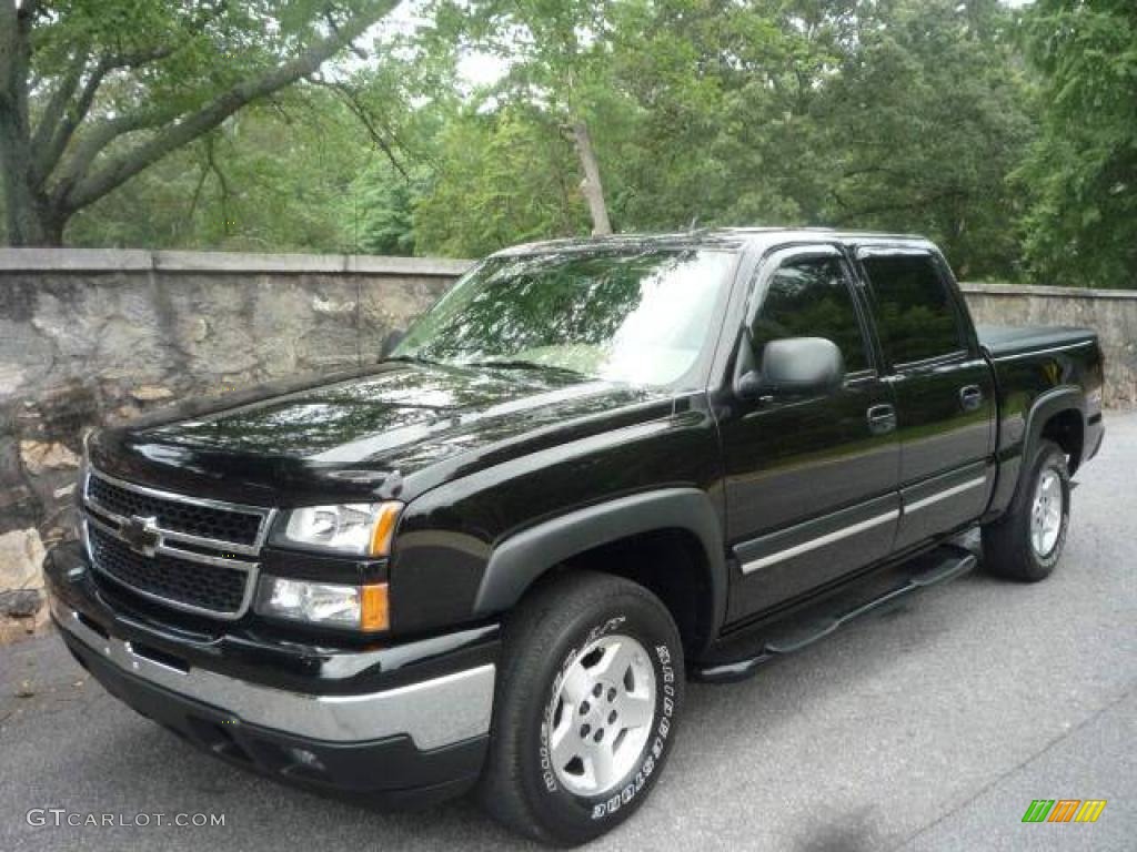 2006 Silverado 1500 Z71 Crew Cab 4x4 - Black / Tan photo #4