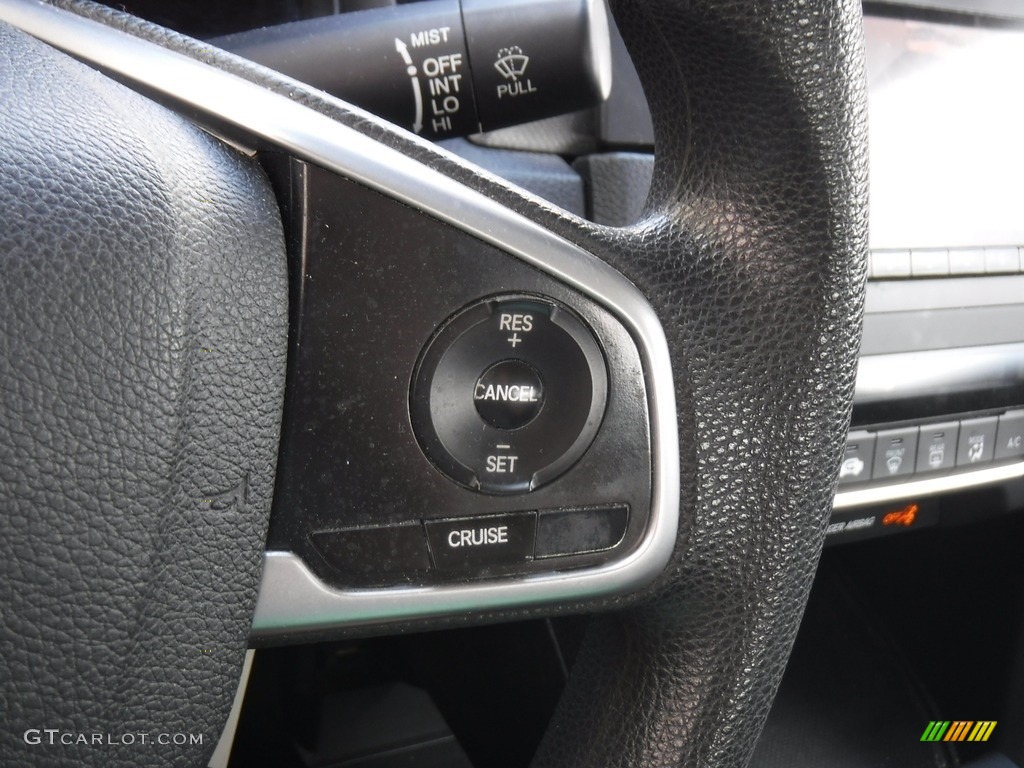 2018 Civic LX Sedan - Cosmic Blue Metallic / Gray photo #7