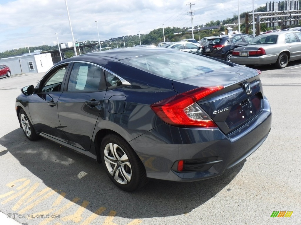 2018 Civic LX Sedan - Cosmic Blue Metallic / Gray photo #10