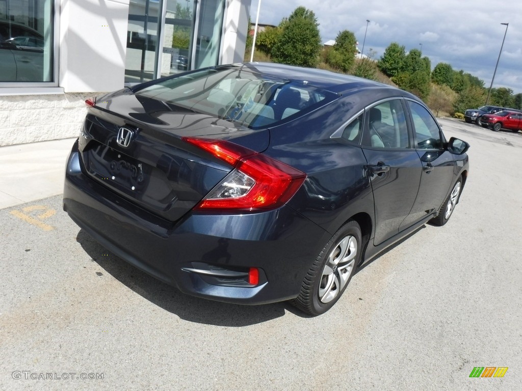 2018 Civic LX Sedan - Cosmic Blue Metallic / Gray photo #12