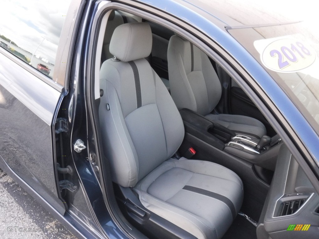 2018 Civic LX Sedan - Cosmic Blue Metallic / Gray photo #14