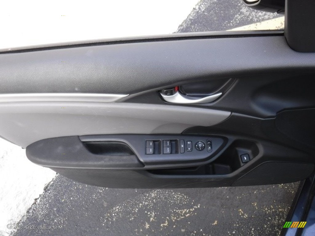 2018 Civic LX Sedan - Cosmic Blue Metallic / Gray photo #16
