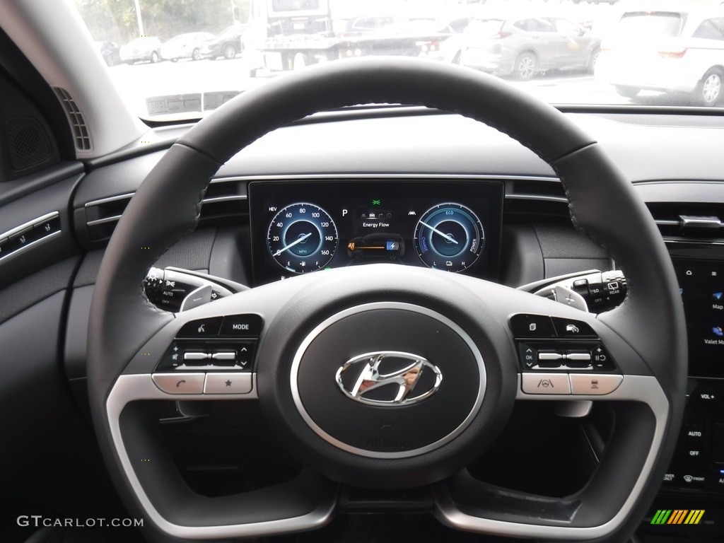 2023 Hyundai Tucson Limited Hybrid AWD Black Steering Wheel Photo #146578892