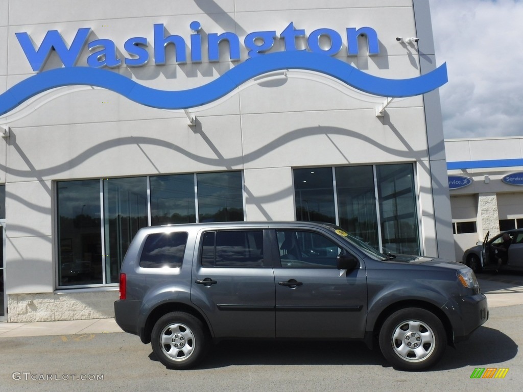 2011 Pilot LX 4WD - Polished Metal Metallic / Gray photo #2