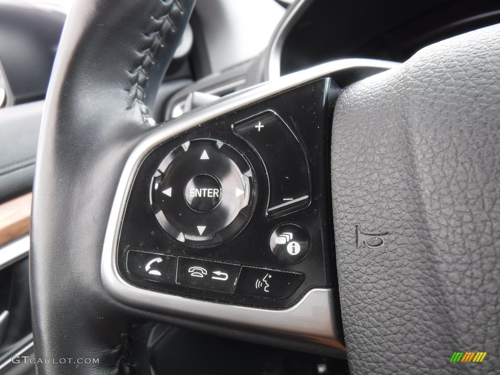 2020 Honda CR-V Touring AWD Gray Steering Wheel Photo #146579226