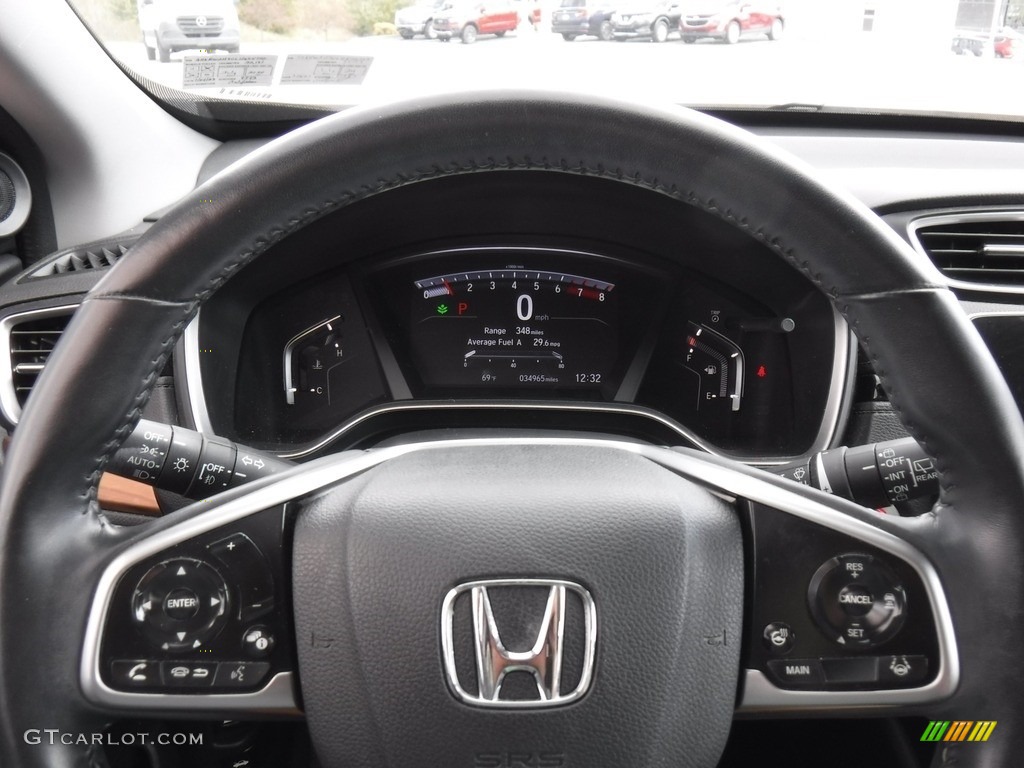 2020 Honda CR-V Touring AWD Gray Steering Wheel Photo #146579340