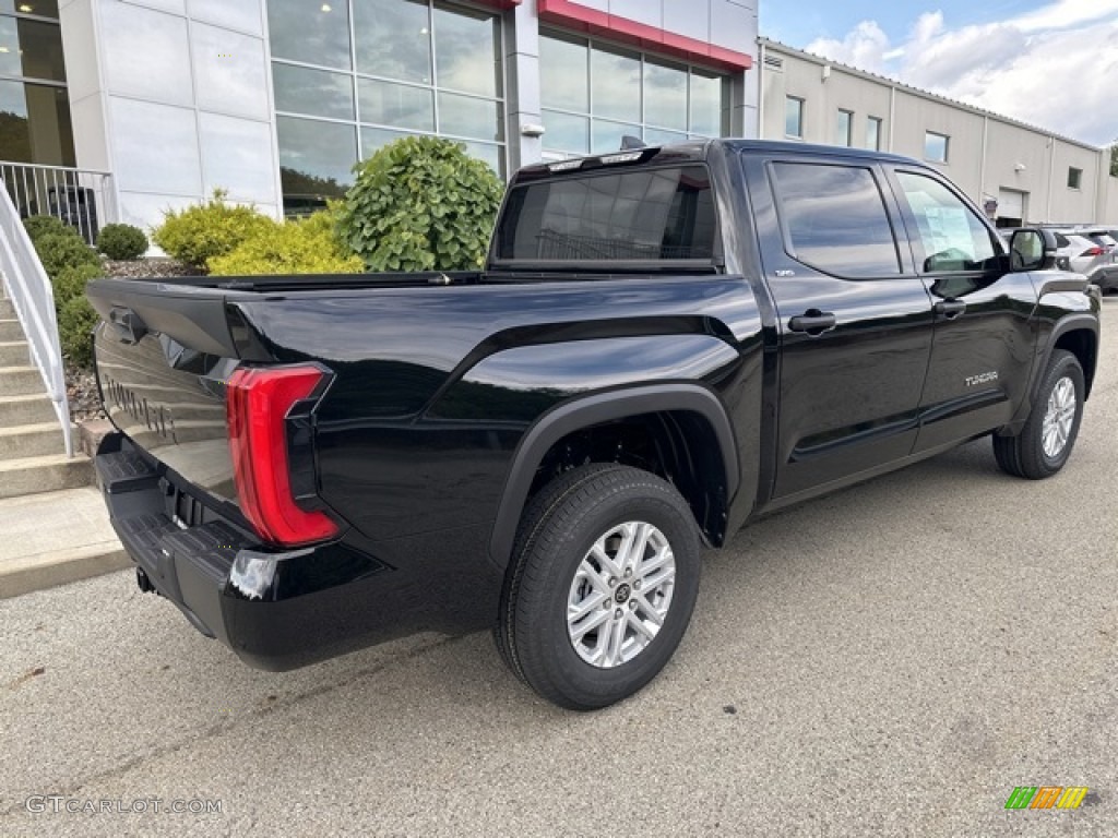 2024 Tundra SR5 CrewMax 4x4 - Midnight Black Metallic / Boulder photo #9