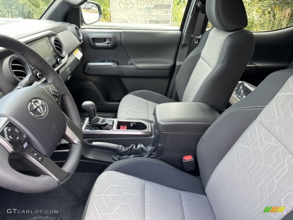 Black/Cement Interior 2023 Toyota Tacoma TRD Off Road Double Cab 4x4 Photo #146579644