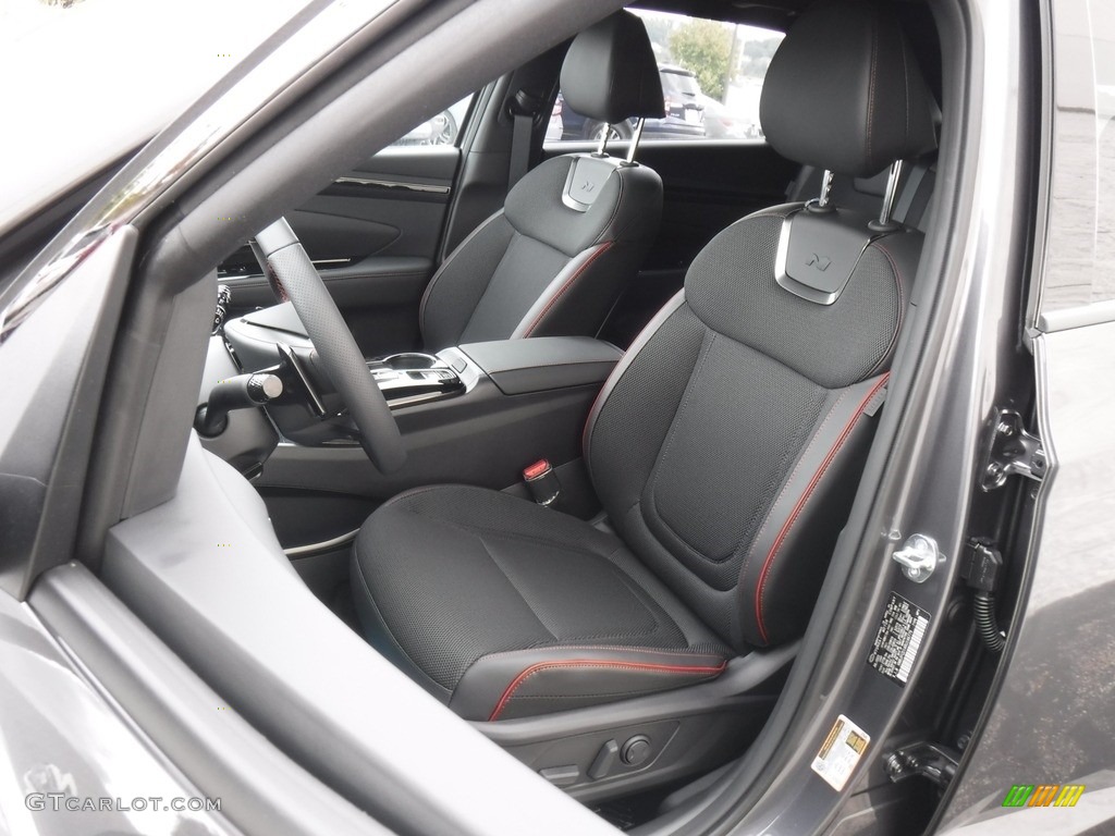 Black Interior 2024 Hyundai Tucson N-Line Hybrid AWD Photo #146579673