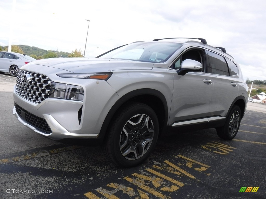 Shimmering Silver 2023 Hyundai Santa Fe Hybrid SEL Convenience AWD Plug-In Hybrid Exterior Photo #146580033