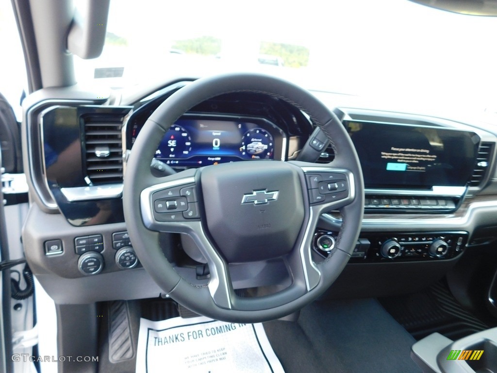 2023 Chevrolet Silverado 1500 RST Crew Cab 4x4 Jet Black Steering Wheel Photo #146580179