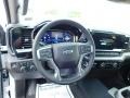 Jet Black Steering Wheel Photo for 2023 Chevrolet Silverado 1500 #146580179