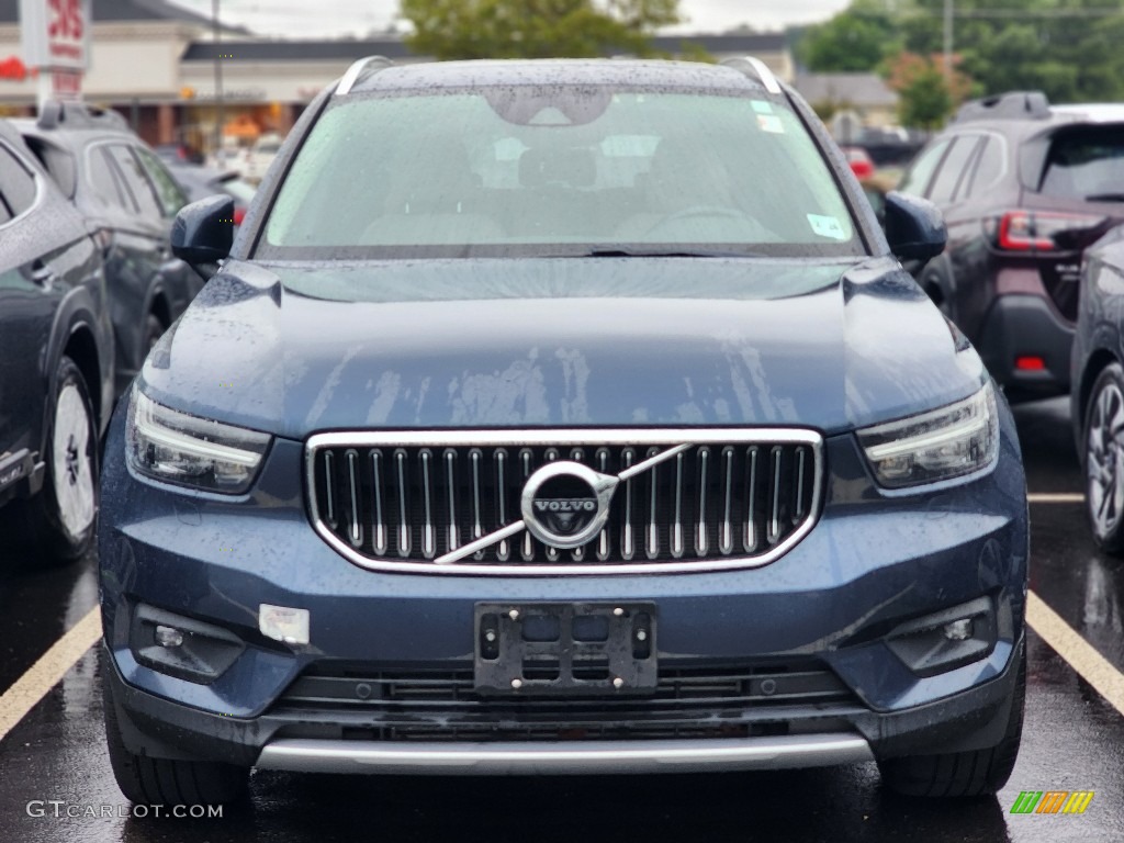 2019 XC40 T5 Inscription AWD - Denim Blue Metallic / Blond photo #2