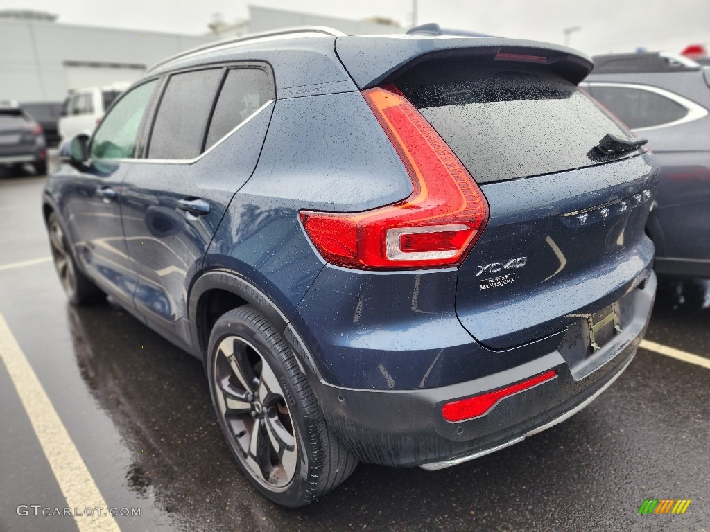 2019 XC40 T5 Inscription AWD - Denim Blue Metallic / Blond photo #4