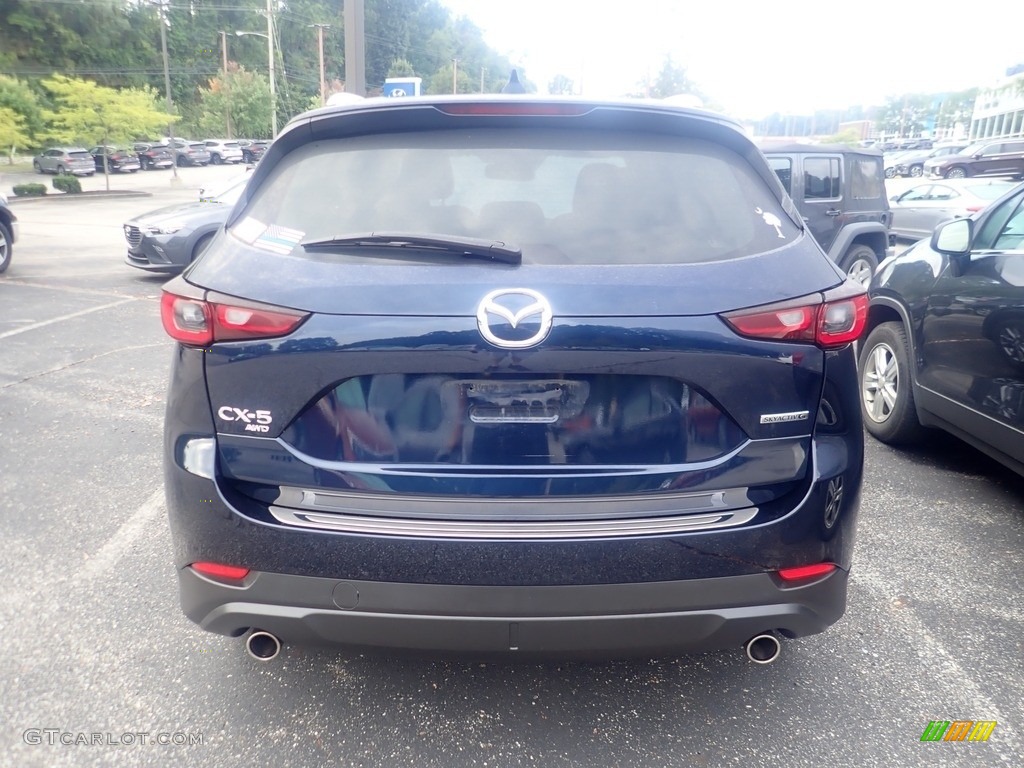 2022 CX-5 S Preferred AWD - Deep Crystal Blue Mica / Black photo #3