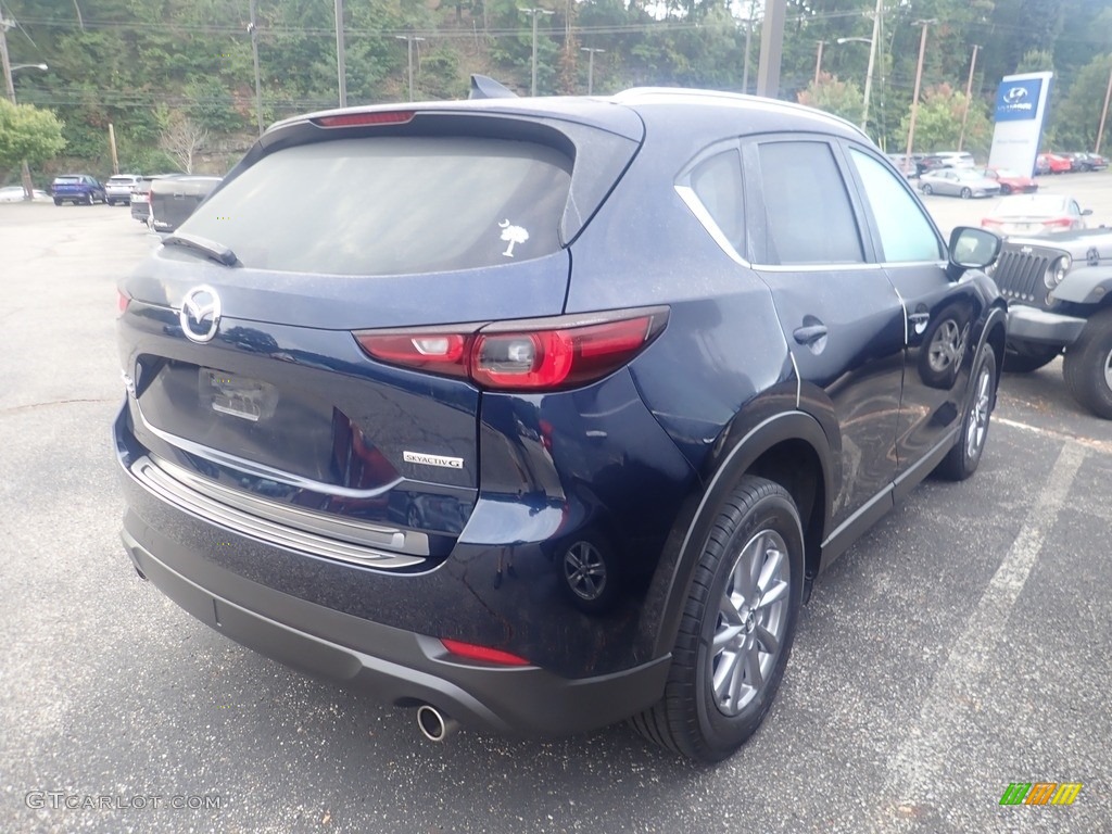 2022 CX-5 S Preferred AWD - Deep Crystal Blue Mica / Black photo #4