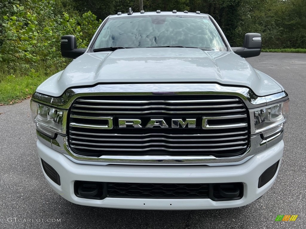2023 3500 Laramie Crew Cab 4x4 Chassis - Bright White / Black photo #3