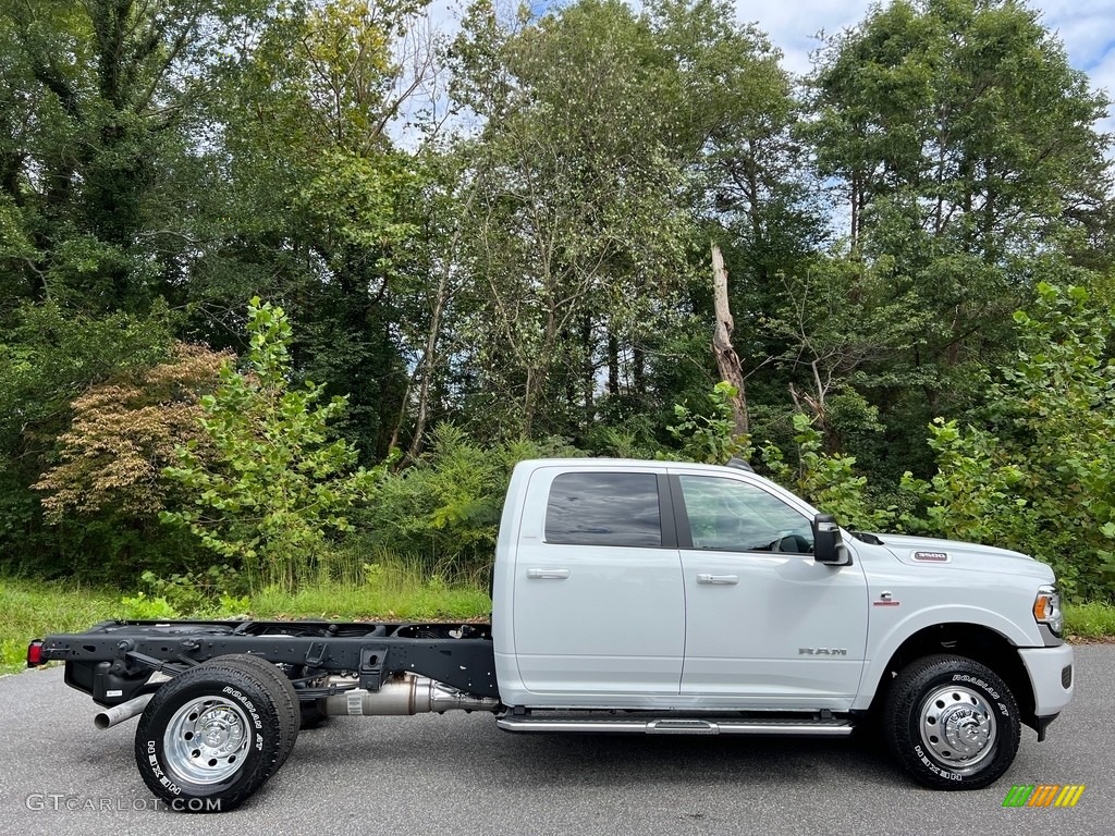 2023 3500 Laramie Crew Cab 4x4 Chassis - Bright White / Black photo #5