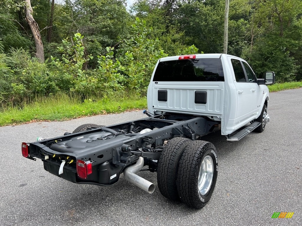 2023 3500 Laramie Crew Cab 4x4 Chassis - Bright White / Black photo #6