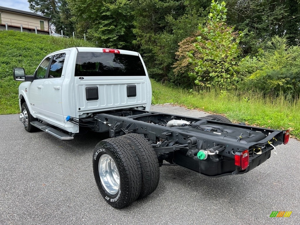 2023 3500 Laramie Crew Cab 4x4 Chassis - Bright White / Black photo #8