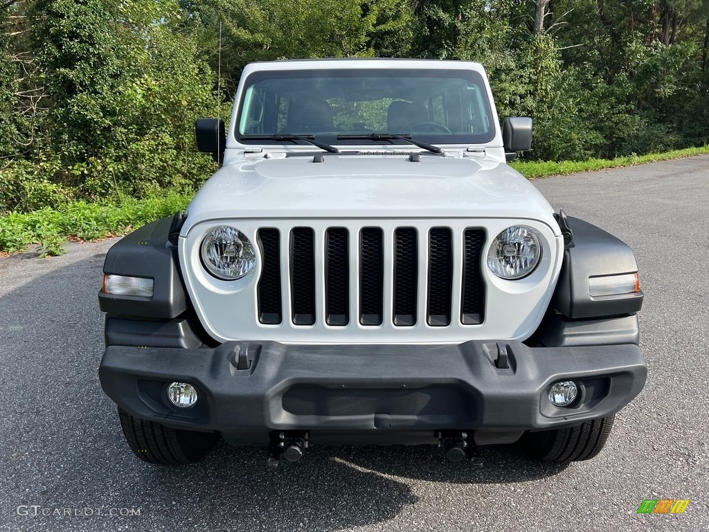 Bright White 2022 Jeep Wrangler Unlimited Sport 4x4 Exterior Photo #146581739