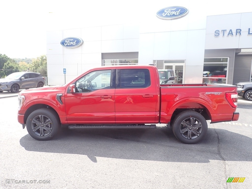 Hot Pepper Red Metallic 2023 Ford F150 Lariat SuperCrew 4x4 Exterior Photo #146582007