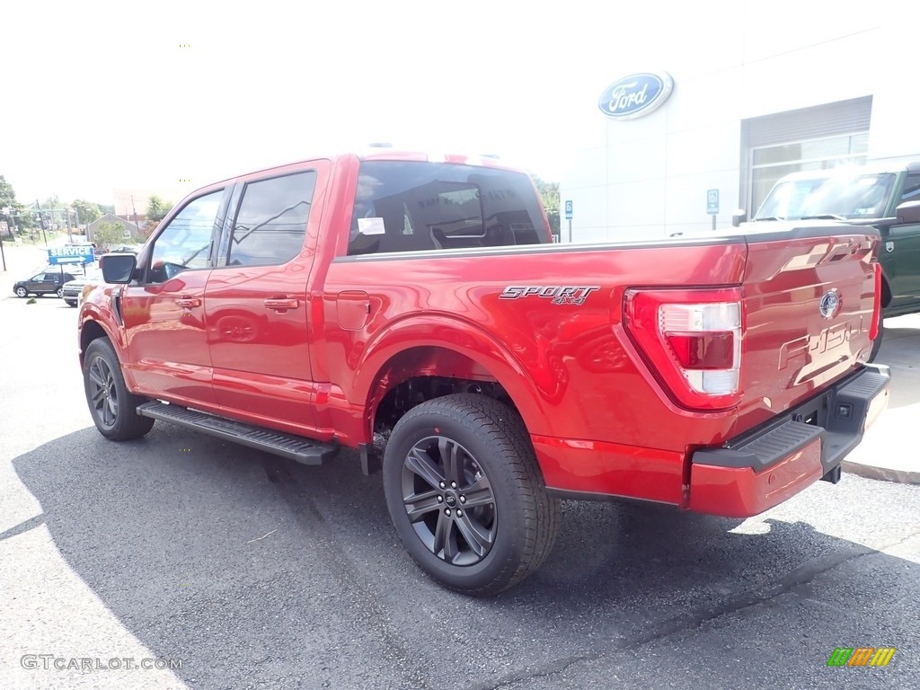 Hot Pepper Red Metallic 2023 Ford F150 Lariat SuperCrew 4x4 Exterior Photo #146582029