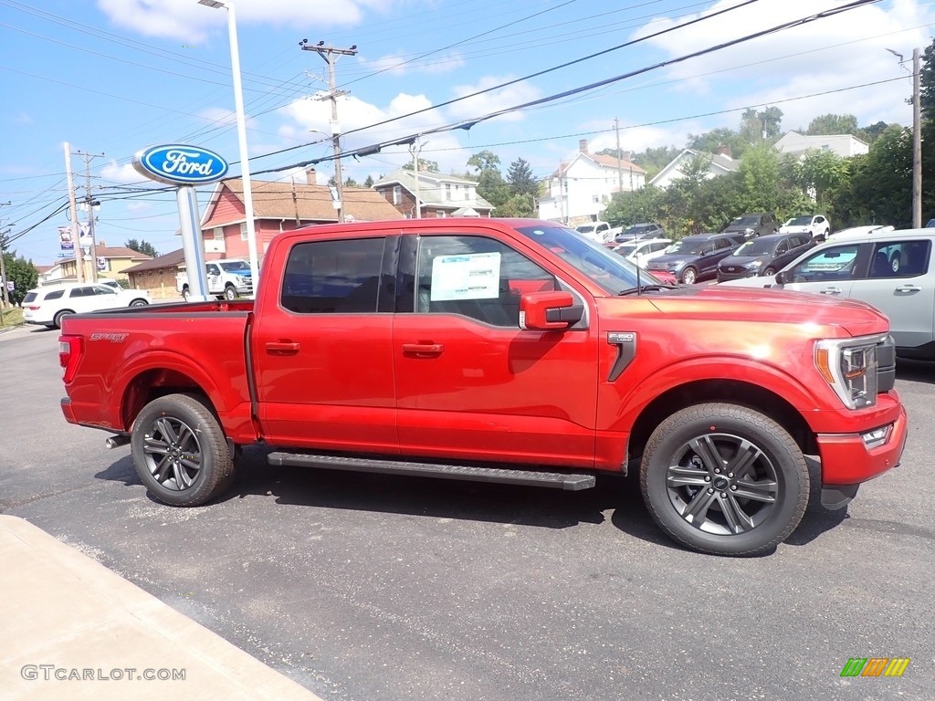 Hot Pepper Red Metallic 2023 Ford F150 Lariat SuperCrew 4x4 Exterior Photo #146582109
