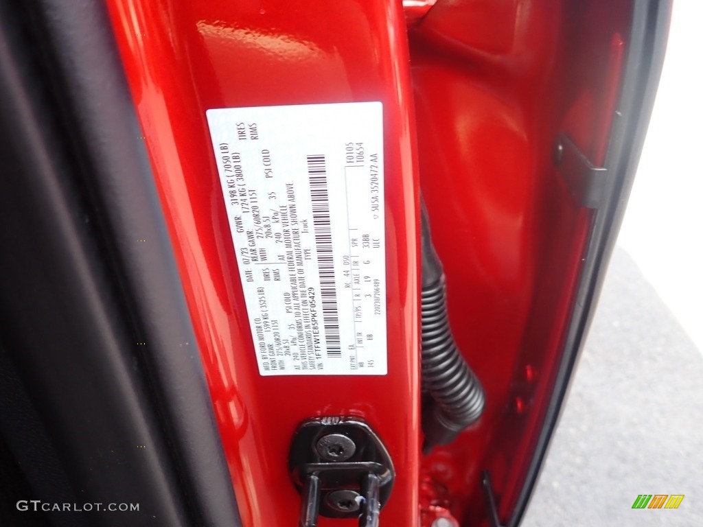 2023 Ford F150 Lariat SuperCrew 4x4 Color Code Photos