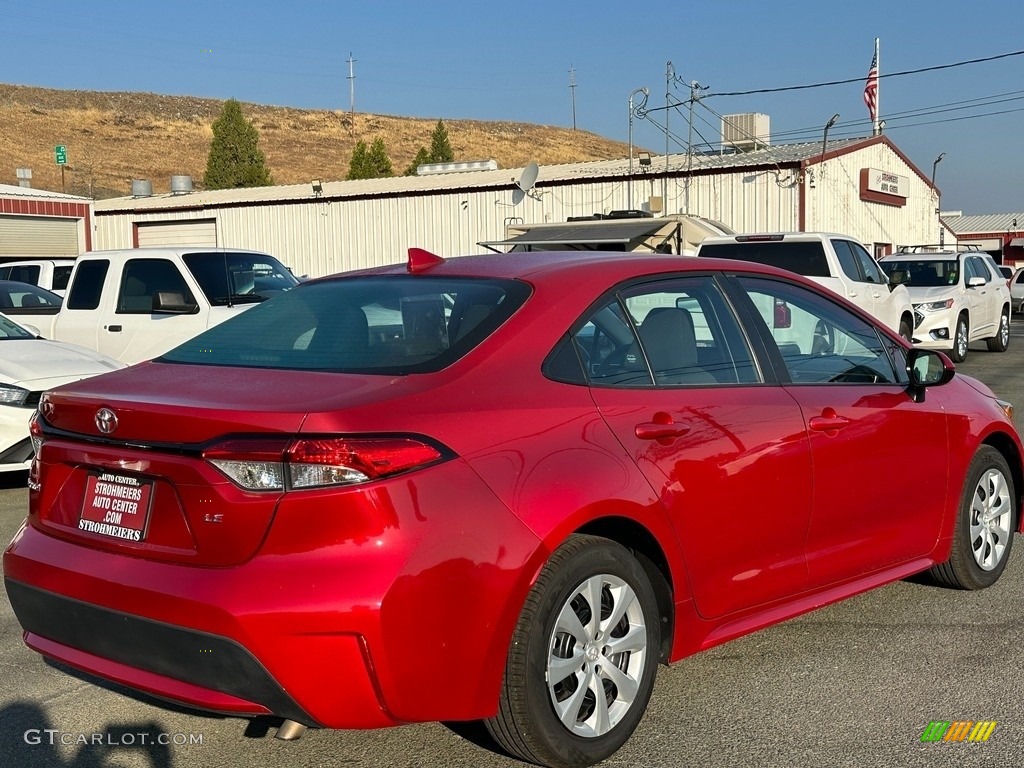 2021 Corolla LE - Barcelona Red Metallic / Black photo #6