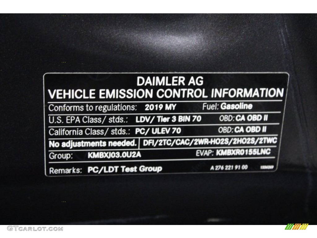 2019 Mercedes-Benz C 43 AMG 4Matic Cabriolet Info Tag Photo #146583986