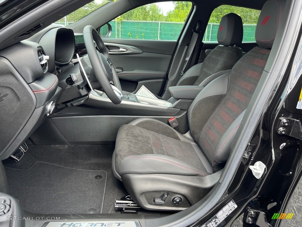 Black Interior 2024 Dodge Hornet R/T Track Pack/Blacktop AWD Hybrid Photo #146583991