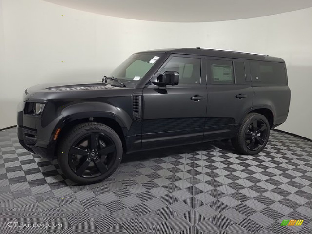 Santorini Black Metallic 2023 Land Rover Defender 130 X-Dynamic SE Exterior Photo #146584056