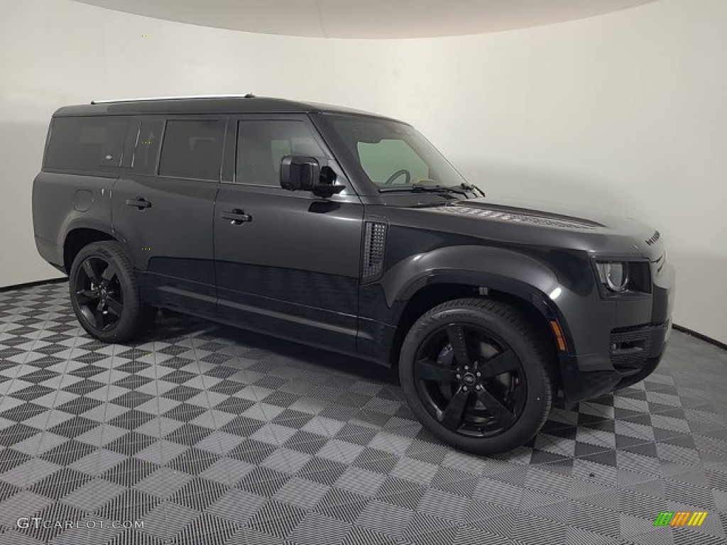 Santorini Black Metallic 2023 Land Rover Defender 130 X-Dynamic SE Exterior Photo #146584098